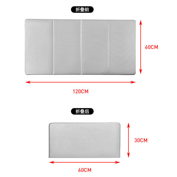 Foldable non-slip handheld sports yoga mat for gym PVC