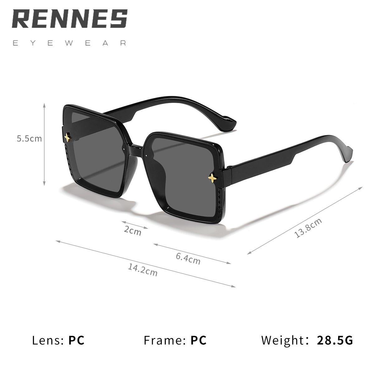 2024 nuevas gafas de sol de celebridades de Internet para mujer, el marco grande de verano es delgado y la cara es pequeña, las gafas de sol retro literarias de moda combinan con la tendencia
