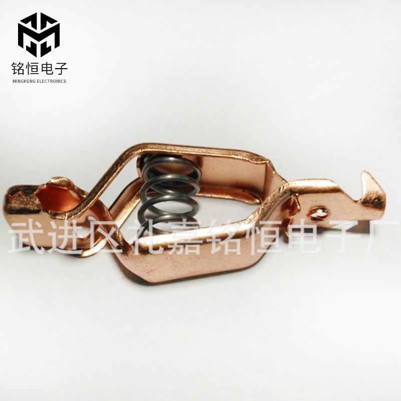 批发75A-80A全紫铜高压电瓶夹大号汽车电瓶夹鳄鱼夹大电流充电夹