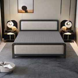 软包折叠床单人简易办公室家用1.8米双人宿舍午休小床成人铁床1.5