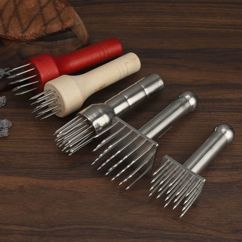 Шампур для мяса из нержавеющей стали, вставка из свиной кожи, молоток для свинины, игла для мяса, тендерайзер для мяса, шампур для мяса для барбекю, стальная вилка для говяжьего сухожилия, вилка для мяса с бесплатной доставкой.