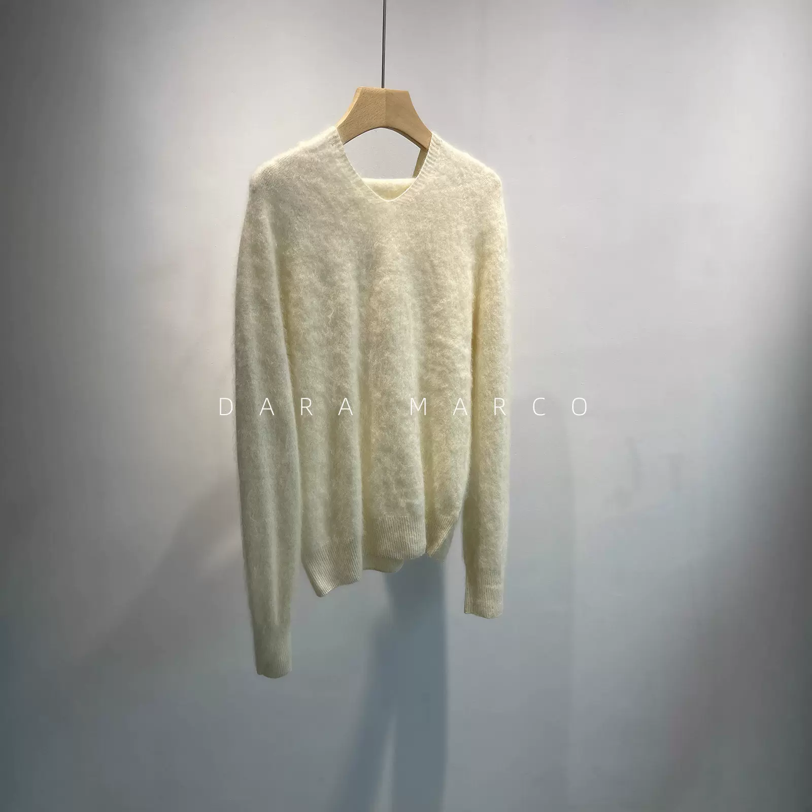 软fu~毛毛衫好温柔无缝一体羊毛羊绒打底针织衫毛衣外套25秋冬女