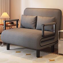 布艺床家用沙发床折叠小户型客厅多功能办公室阳台书房单人伸缩床