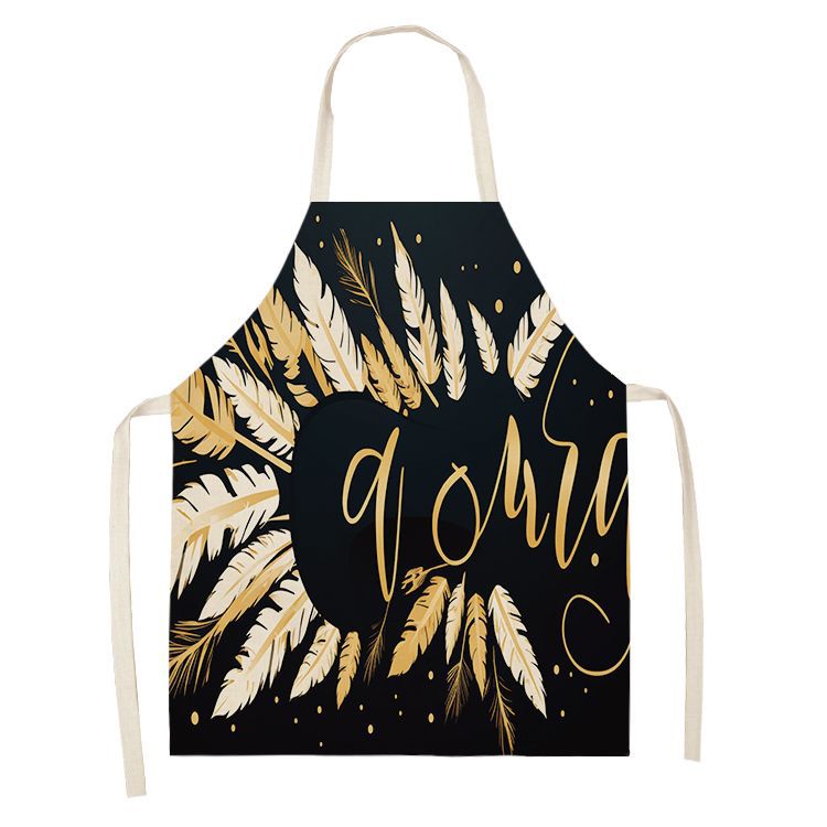 Nueva serie de esmalte de uñas delantal casa cocina supermercado salón de uñas Halter delantal sin mangas logotipo imprimible