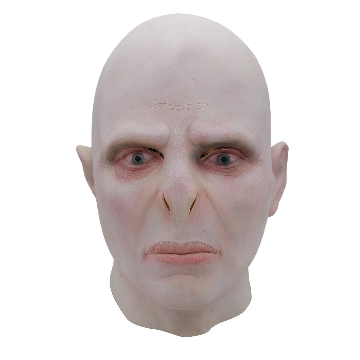 En stock cos apoyos Harry Potter película Voldemort mismo tocado horror thriller Calvo máscara de látex image 1