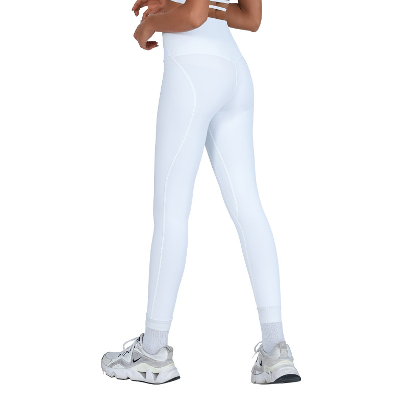 Comercio exterior transfronterizo básico desnudo yoga nueve pantalones sin líneas embarazosas pantalones de ejercicio de alta elasticidad y velocidad seca pantalones largos para correr