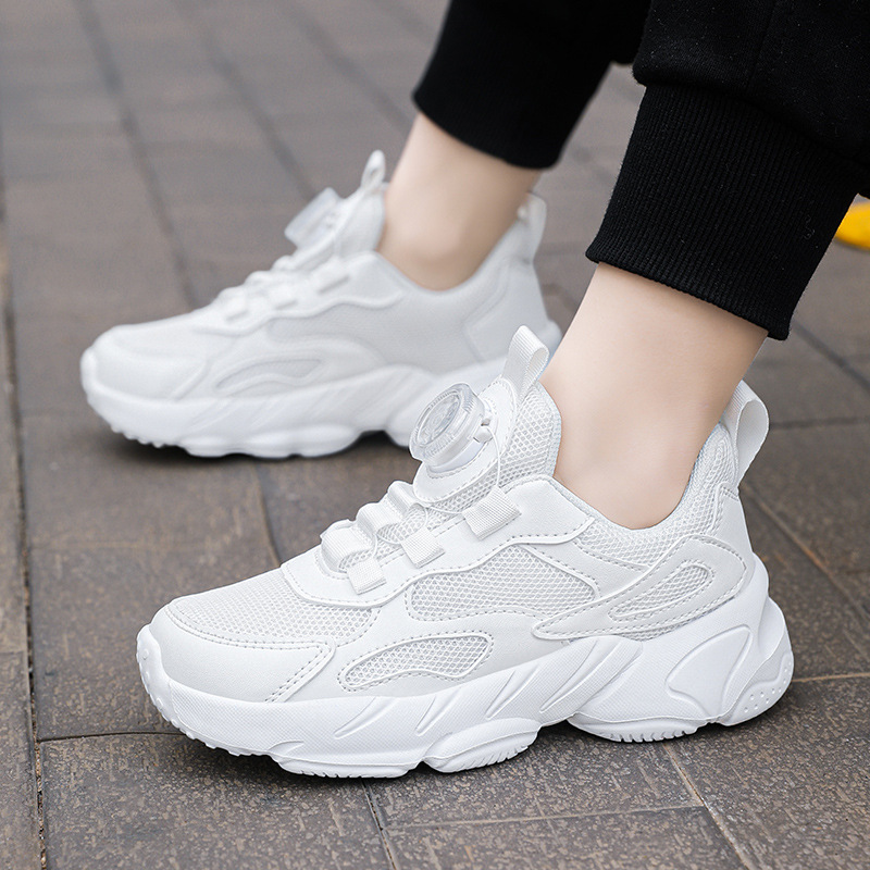 Zapatos blancos para estudiantes de primaria y secundaria, zapatos blancos para niños, niños, niñas, zapatos blancos de verano, zapatos de primavera y otoño