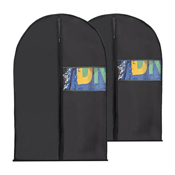 Black Clothes Dust Cover Dust Bag Coat down Jacket Suit Hanging Bag Storage Dust Bag Long Amazon