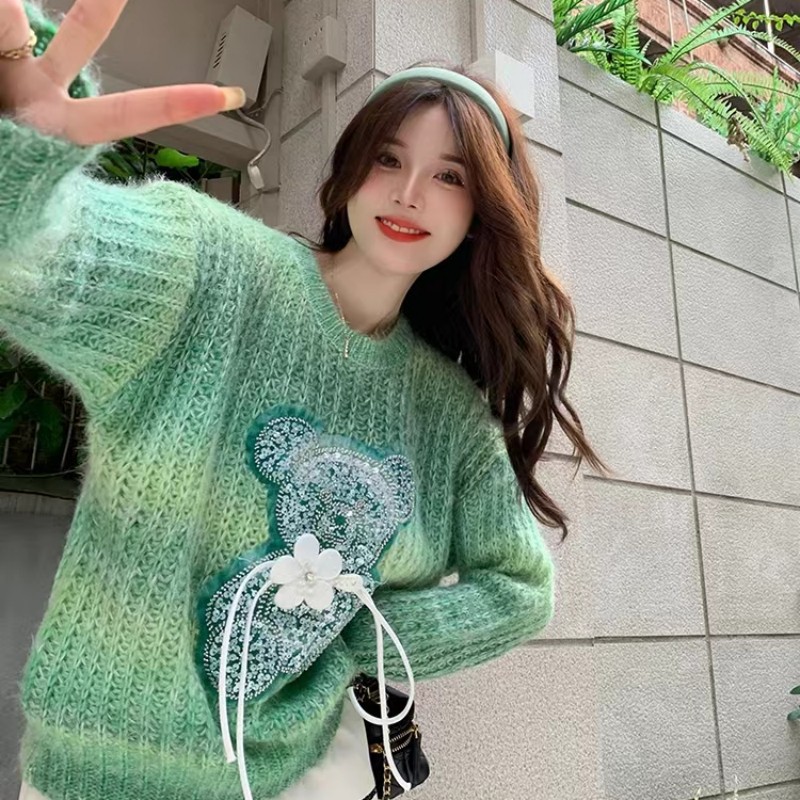 스웨터 맞춤형 2023 하이 퀄리티 가을과 겨울 폭발 풀오버 스웨터