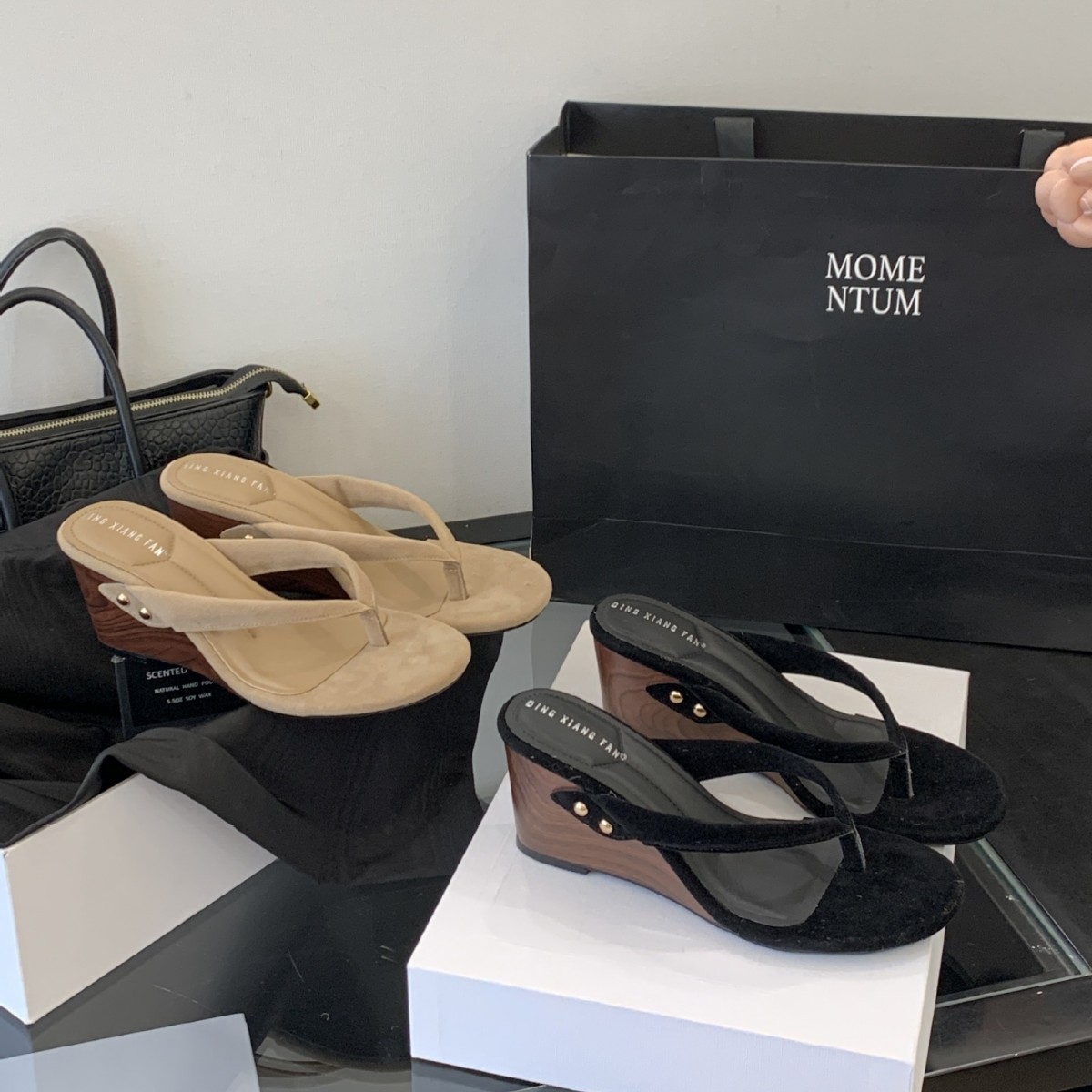 D3102~웨지 프렌치 슬리퍼 여성화 아우터 2025 여름 신작