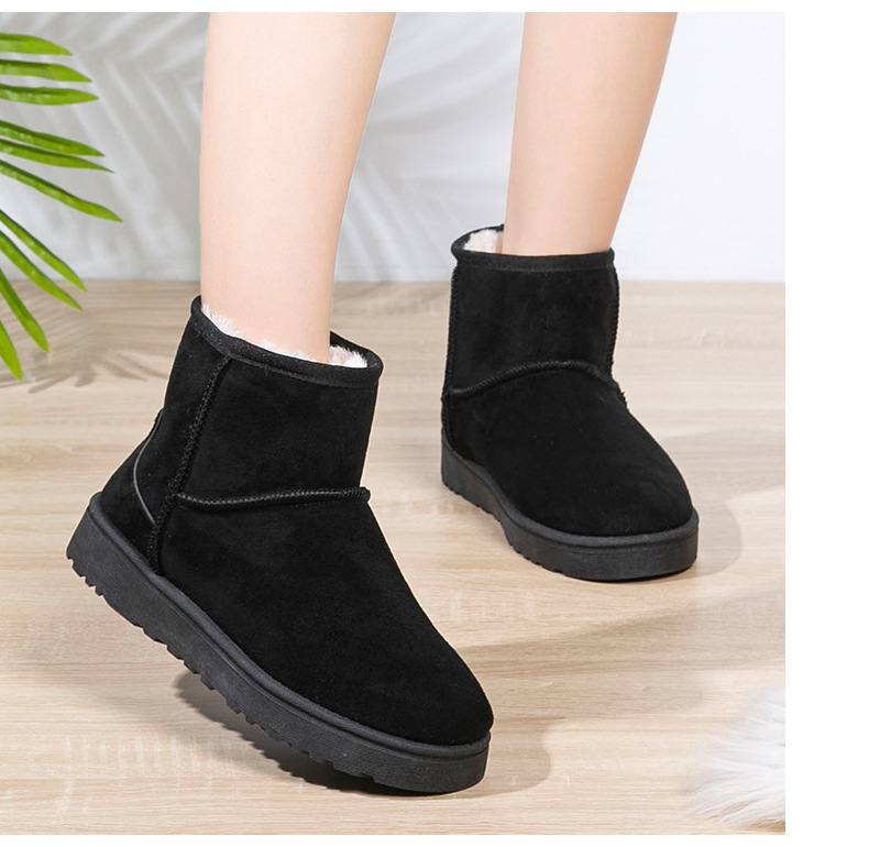 Damen-Stiefel, Kunstpelz, Militär, lässig, hoher Absatz, mittlerer Absatz, runde Zehen, Schnürung, Slip-On, Sport, Reiseschuhe, Stiefel_voghion.com