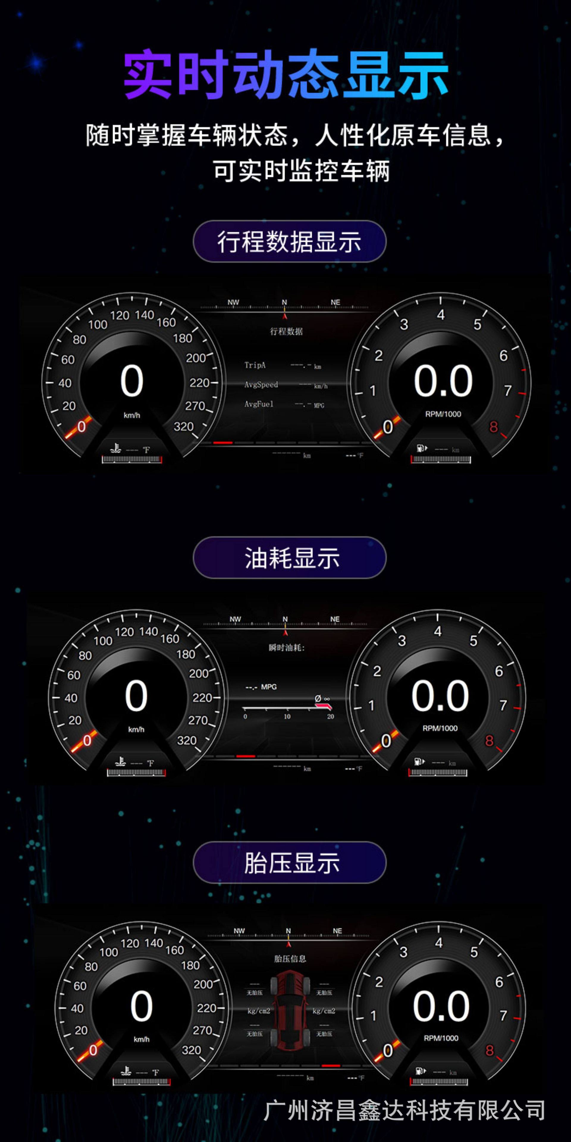 Suitable for 2013-2021 Ford Mondeo Carplay Smart Screen Projection Lcd Instrument Panel, Plug and Play