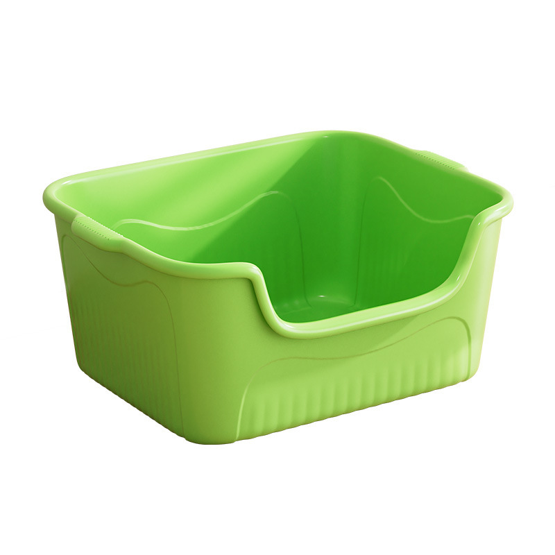 ペット用品 特大オープン型飛沫防止猫トイレ 特大猫トイレ 半密閉型猫トイレ|undefined