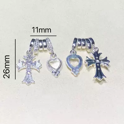 14K Gold-Plated Color-Preserving Crystal Zərgərlik ara hissələri - bright-silver