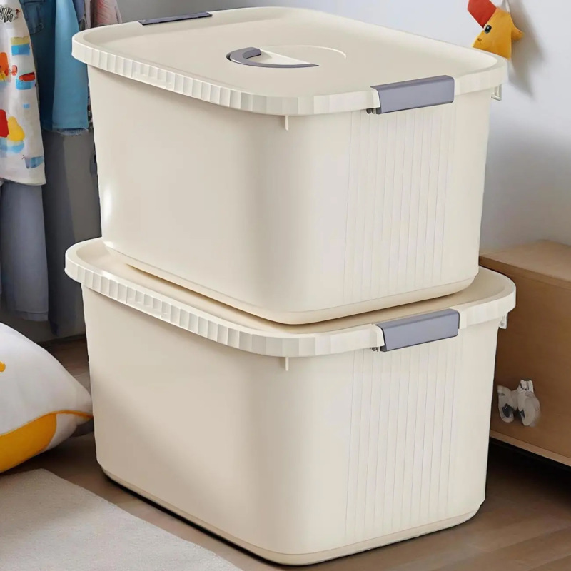 特大サイズ衣類収納ボックス整理ボックスpp材質ボックス収納ボックス厚手大容量プラスチック収納ボックス|undefined
