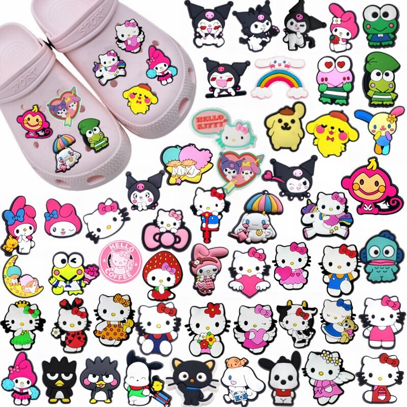 Sanrio My Melody Shoe Charms Cartoon Crocs Garden Shoe Accessories Detachable Shoe Clips Sanrio My Melody Shoe Charms Cartoon Crocs Garden Shoe Accessories Detachable Shoe Clips