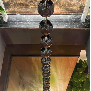 Courtyard Rain Chain Lotus Rain Chain Chinese Eaves Drainage Chain Homestay Gutter Diversion Chain Landscape Falling Chain Decoration