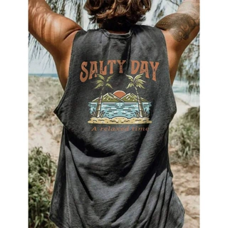 230克欧码Coastal | Men's Lightweight Summer Vacation Palm Tr