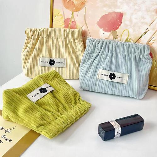 2024 New Velour Storage Bag Mini Makeup Bag Coin Purse Lipstick Organizer Portable Storage pouch