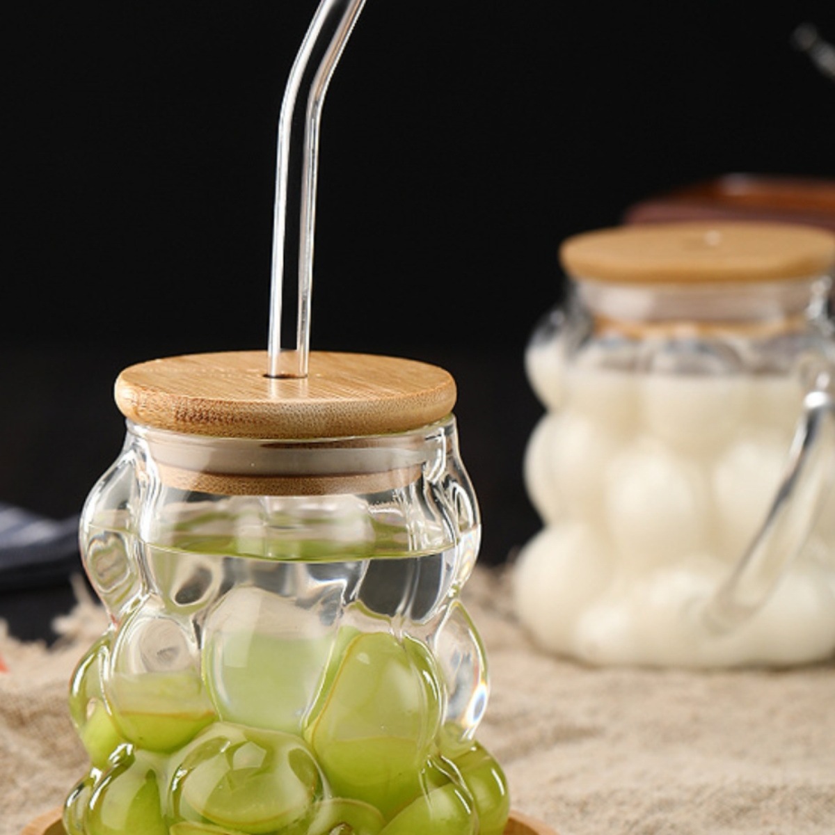 alto borosilicato de vidrio transparente straw resistente al calor y duradero conjunto de codo de viento straw resistente a la floración lápiz labial tubo de jugo