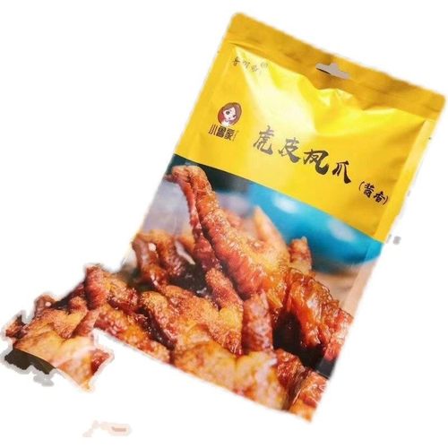 Lu Mingzhai Famous Chicken Feet 220g with Sauce Flavor, Spicy Flavor, Delicious Snack, Individually Packaged Tiger Skin Chicken Feet