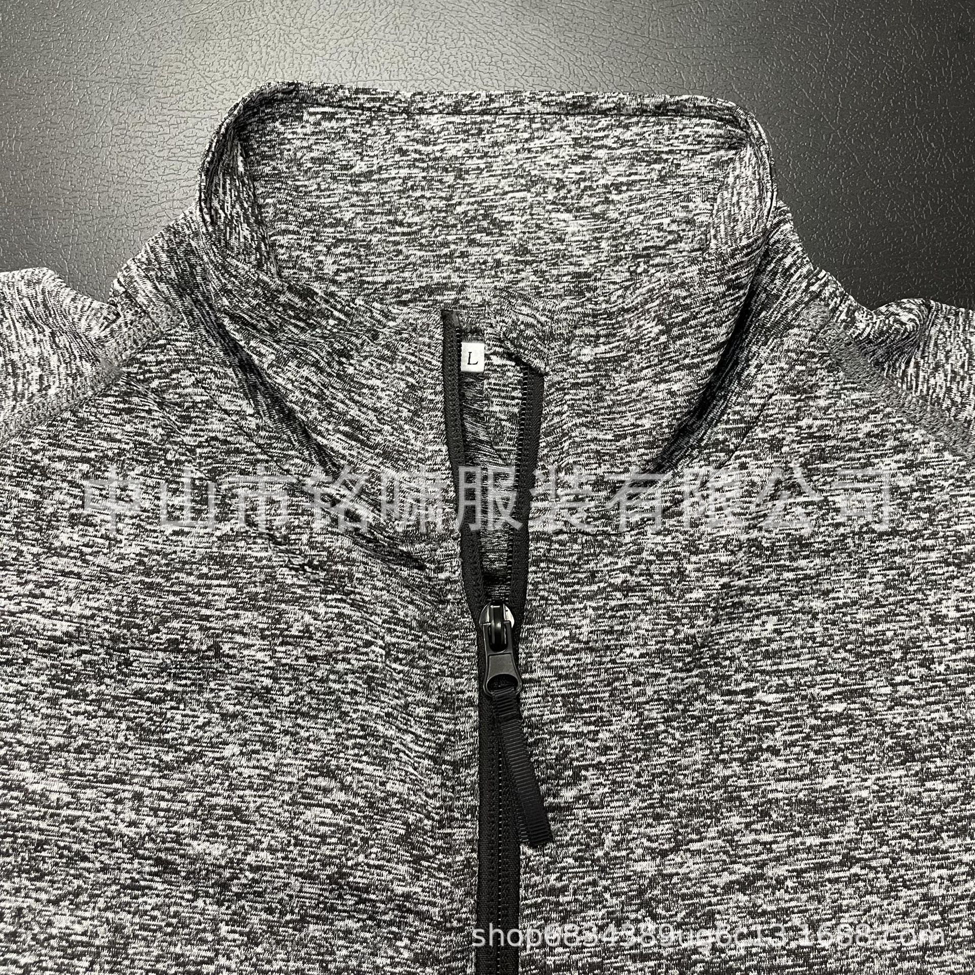 Sports yoga clothing with zipper, uniform, jacket for men and women, quick dry sports suit for gym, custom-made 2