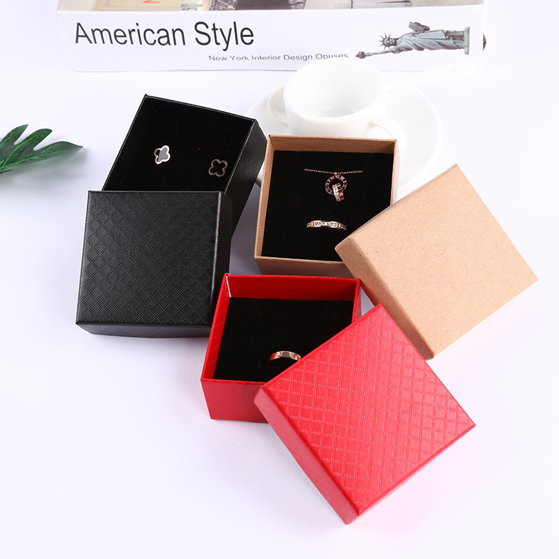 一件带发礼盒戒指盒耳钉盒项链饰品盒子精美礼盒情人节送礼首饰盒