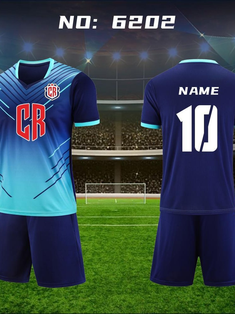 Verano, ropa de fútbol infantil para adultos, uniformes impresos, camisetas de mangas cortas, uniformes de entrenamiento para estudiantes de primaria y secundaria, hombres y mujeres