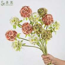 婚庆仿真花单头风车果批发装饰假花吊顶装饰花束摆件软装家居插花