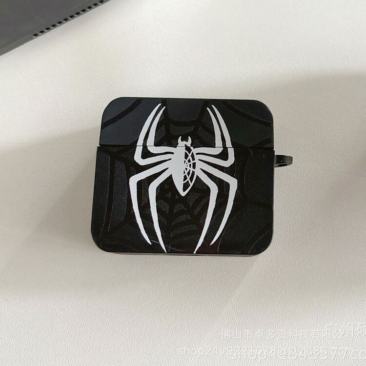 Gran araña para Airpods Apple Bluetooth auriculares inalámbricos cubierta de cubierta cuadrada contra caídas dibujos animados creativos image 3