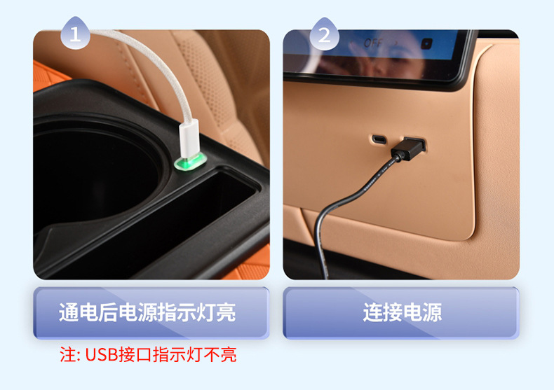 Car Armrest Box Mat with Charging, Central Armrest Box Cover Mat, Multifunctional Storage Bag, Leather Protective Mat