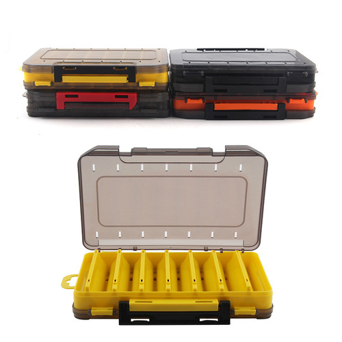 Spinning lure box waterproof thick double-sided storage box portable fishing gear accessories box fake bait tool savings box
