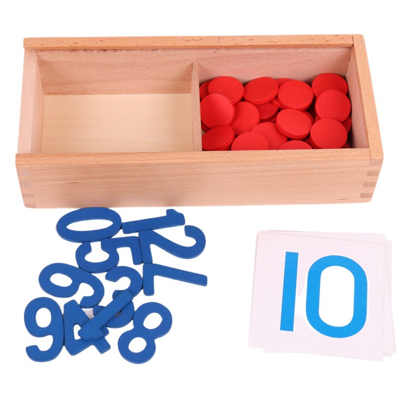 Montessori kindergarten matemáticas enseñanza ayudas Primer Grado Montessori Educación Temprana Edición Profesional números y fichas