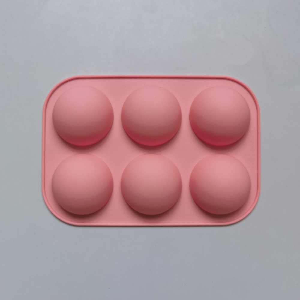 6 pequeñas semicirculares 431 molde de silicona para pastel de chocolate molde de pan herramientas de horneado