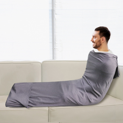 亚马逊2021新款睡袋 亲子舒适休闲保暖移动睡衣舱 家居服鲨鱼睡袋
