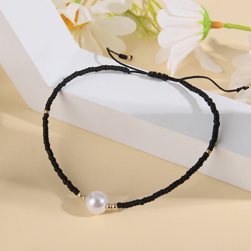 1 Piece Fashion Round Beaded Pearl Womenu0027S Bracelets