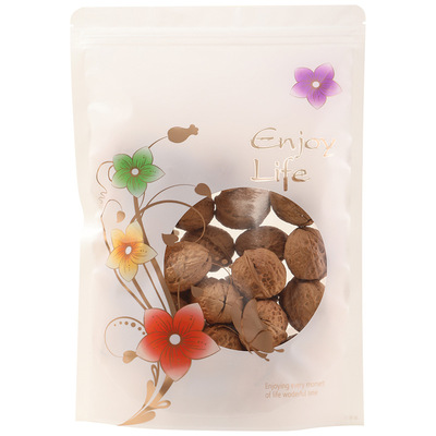 現貨彩色印刷圓窗口透明自立自封袋香薰包袋糖果袋花茶袋糖果袋