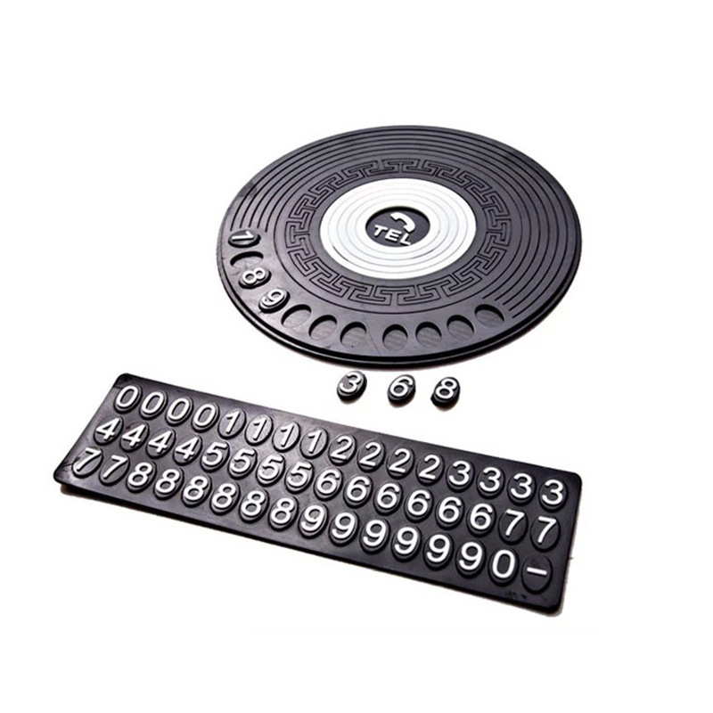 Car anti-slip mat for car interior dashboard, target-shaped anti-slip mat with temporary parking sign