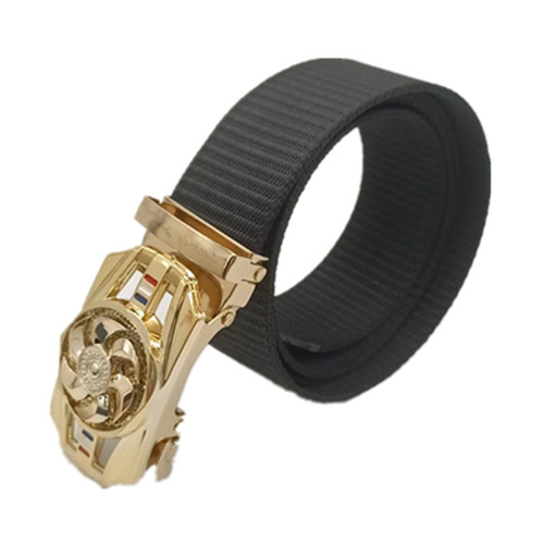 Men's nylon automatic buckle rotating belt woven tactical belt canvas strong and durable floor supply breathable