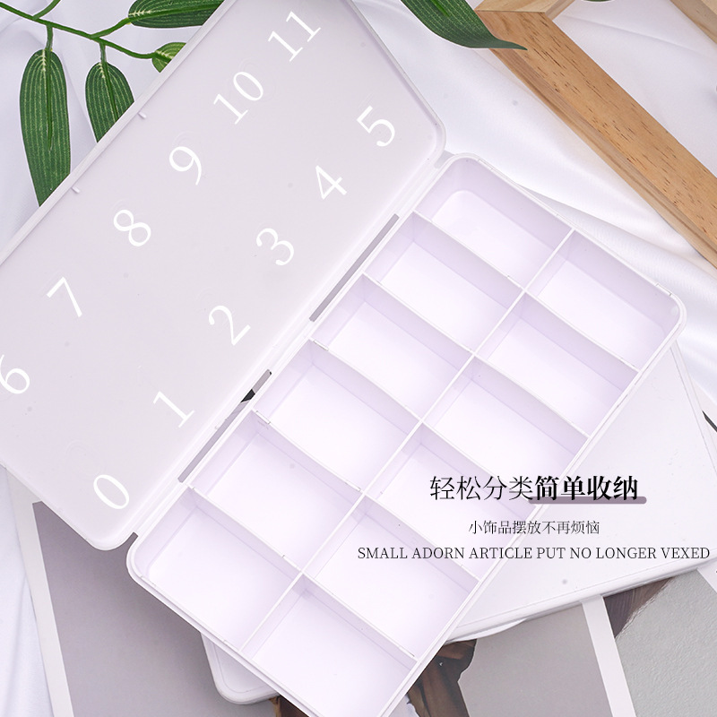 Nail Art Multi-Grid Storage Box Nail Tip Jewelry Organizer Anti-Oxidation Dustproof Box Nail Tip Storage Box Nail Art Multi-Grid Storage Box Nail Tip Jewelry Organizer Anti-Oxidation Dustproof Box Nail Tip Storage Box