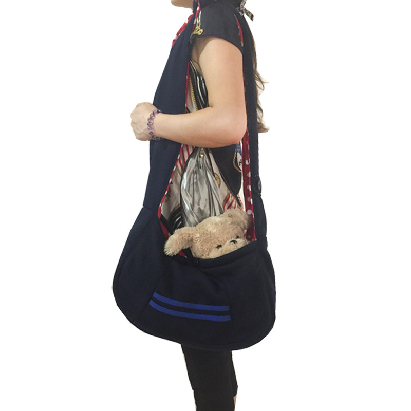Tragbarer Umhängetasche mit einer Schulter für Haustiere für Outdoor-Aktivitäten, koreanische kleine Katzen- und Hundetasche_voghion.com
