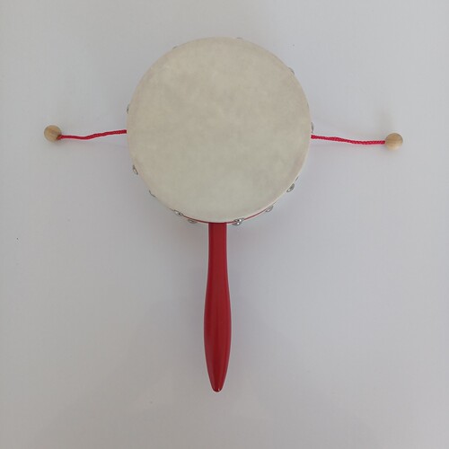 Orff percussion instrument 4 inches 6 inches 8 inches rattle sheepskin drum children's hand drum children's early education toys