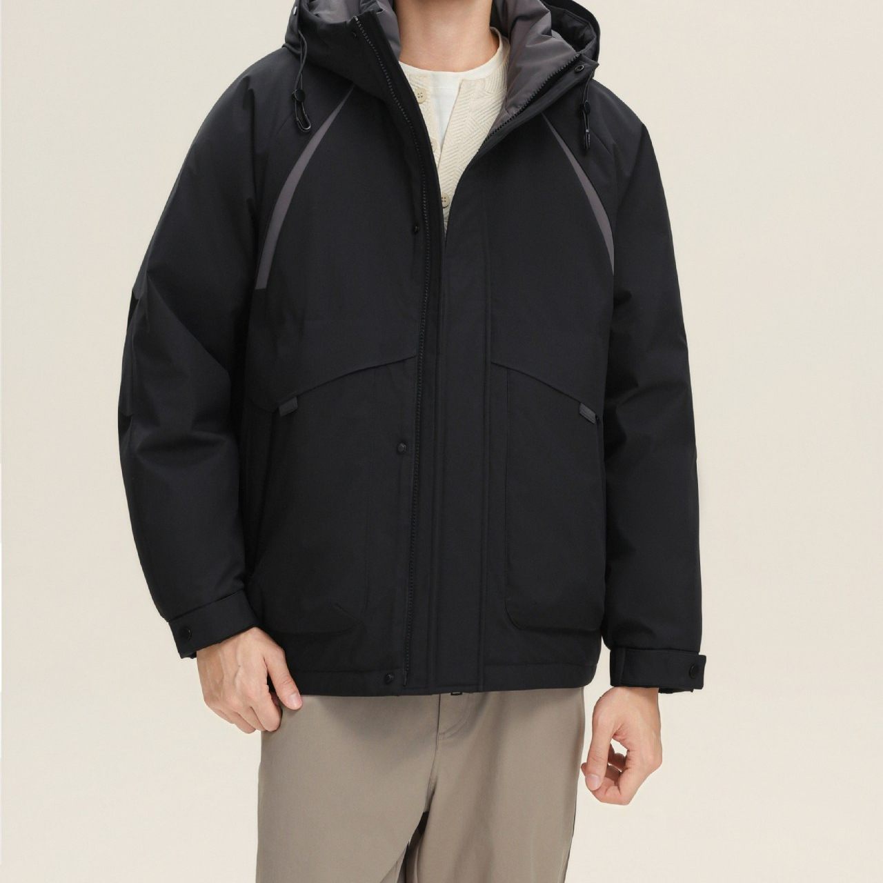 2025冬新款情侣90绒户外冲锋保暖羽绒服现货爆款