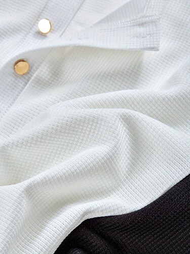 Men's Autumn and Winter Contrast Color Waffle Knit Long
