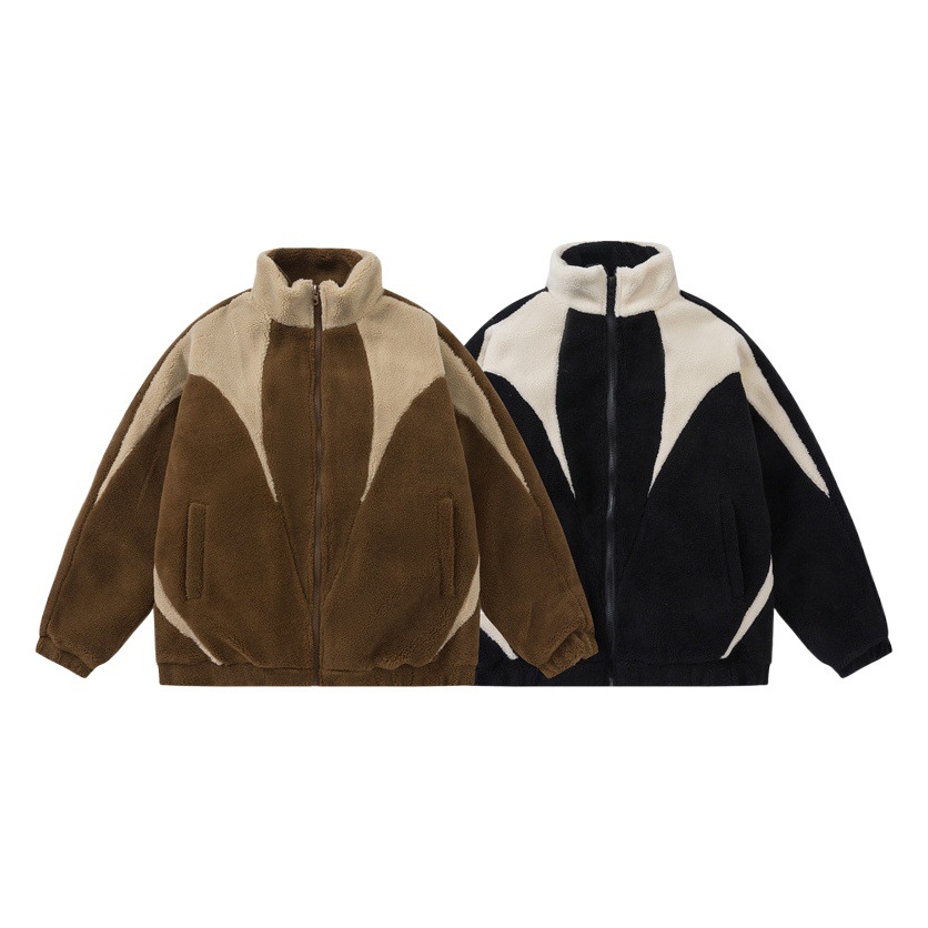 Invierno nuevo abrigo de Cachemira engrosado de los hombres de lana forrada de algodón-acolchado abrigo pareja de algodón-acolchado abrigo de algodón de los hombres de la capa de algodón acolchado top de los hombres