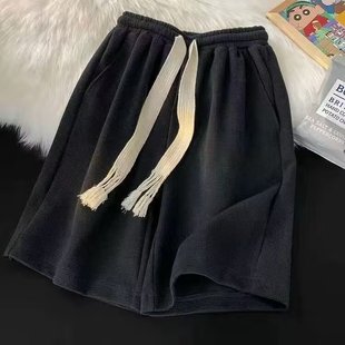 American waffle shorts wholesale men's summer home shorts thin outer wear pants new casual pants