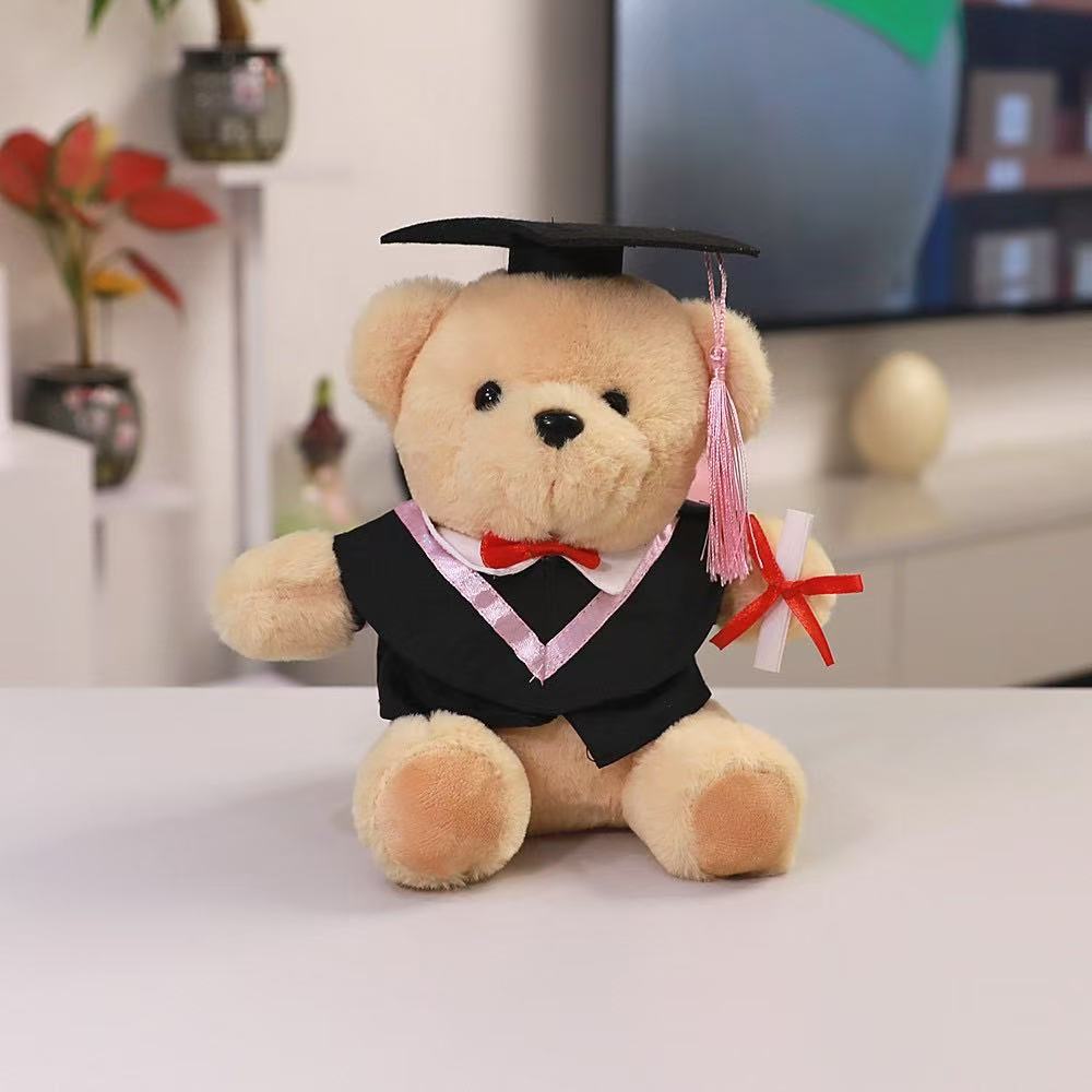 Doctor Bear Doll Peluche Temporada de graduación Regalo creativo Cute Doctor Hat Bear Doll Muñeca al por mayor