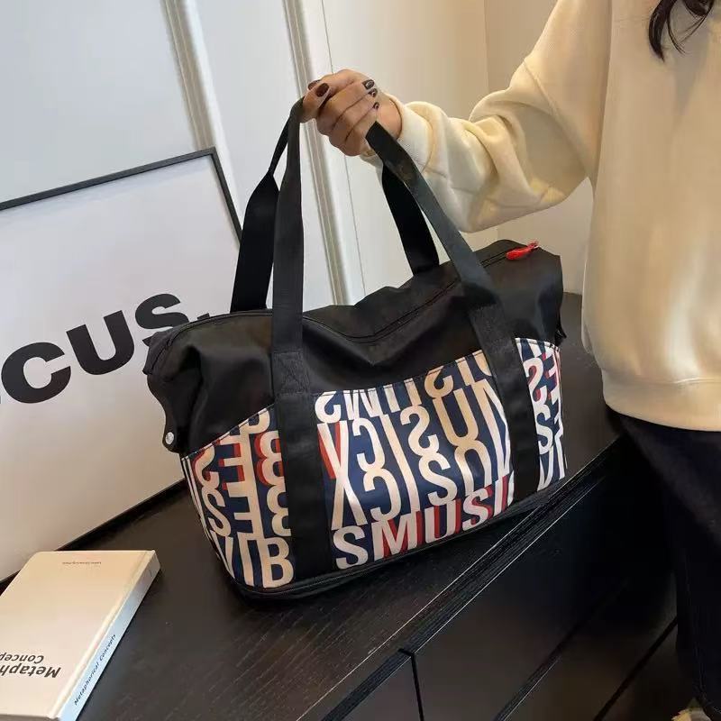 Cross-Border Fitness Bag, Men's Sports Bag, Yoga Bag, Wet and Dry Separation Diagonal Shoulder Travel Bag, Short-Distance Luggage Handbag