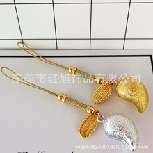 厂家直销-套装款皱纹金银勾玉水琴水音铃铛可做梦幻颜色铜制挂饰
