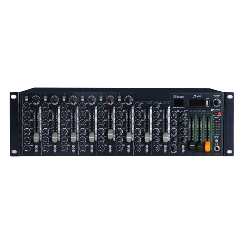 Mezclador de canal MA120 Conferencia profesional rack efecto integrado mezclador de consola de audio analógico
